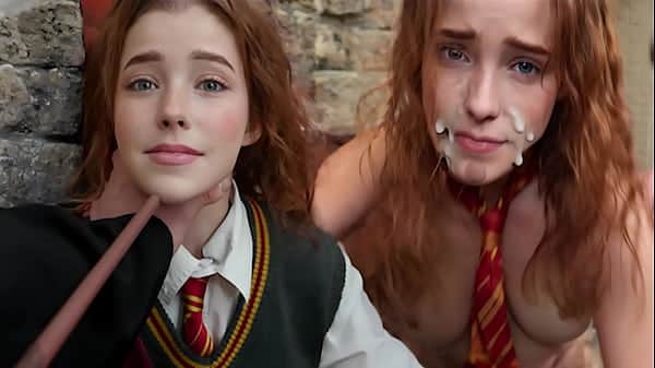 Hermione pelada em vídeo de sexo com seu primo